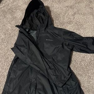 Columbia Black Waterproof Hooded Jacket